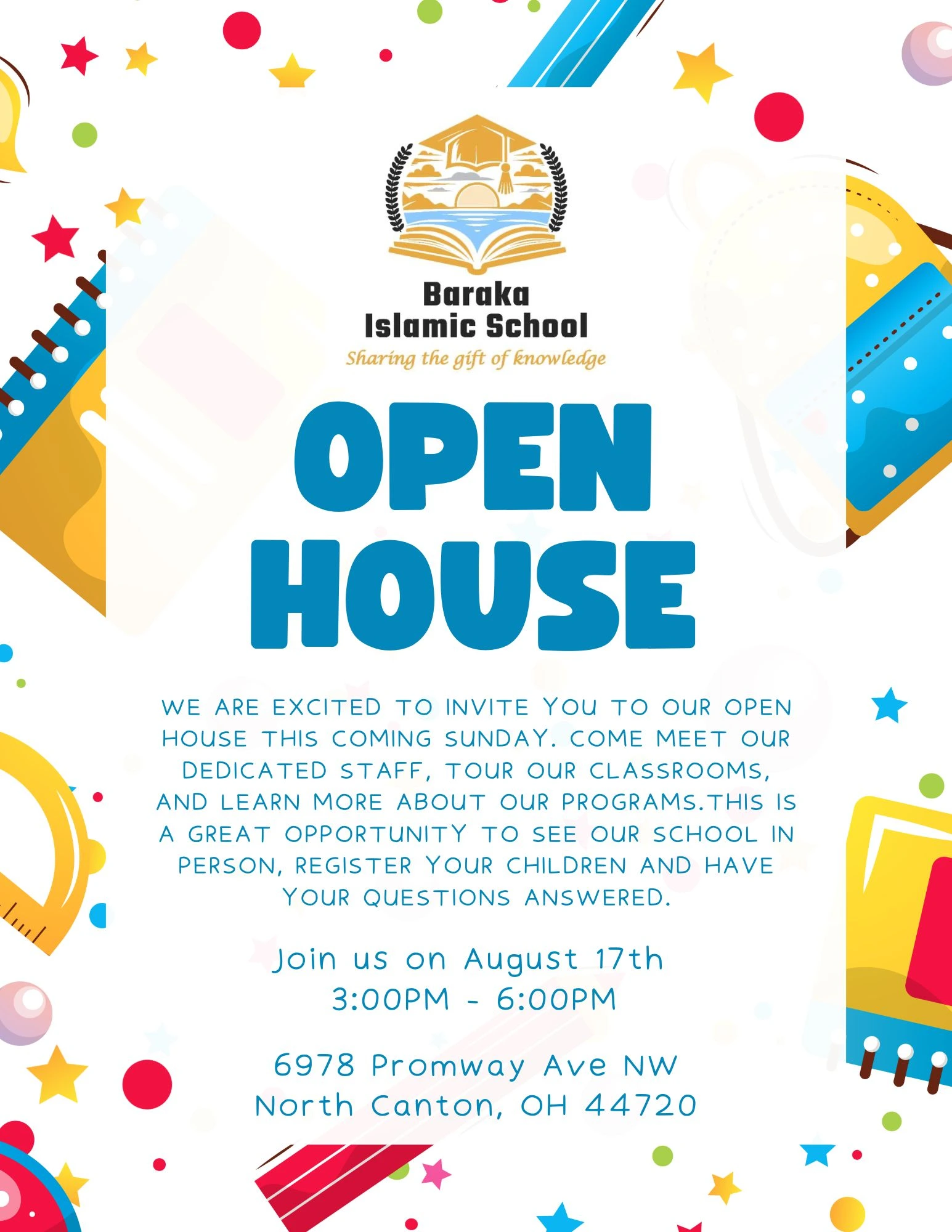 Baraka School Open House 2025